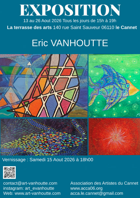 Expo Le Cannet du 13 au 26 août 2026