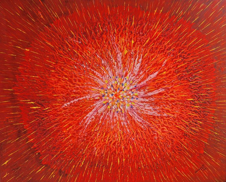 Nébuleuse - Toile acrylique 2025 - 100x80x4cm Eric Vanhoutte