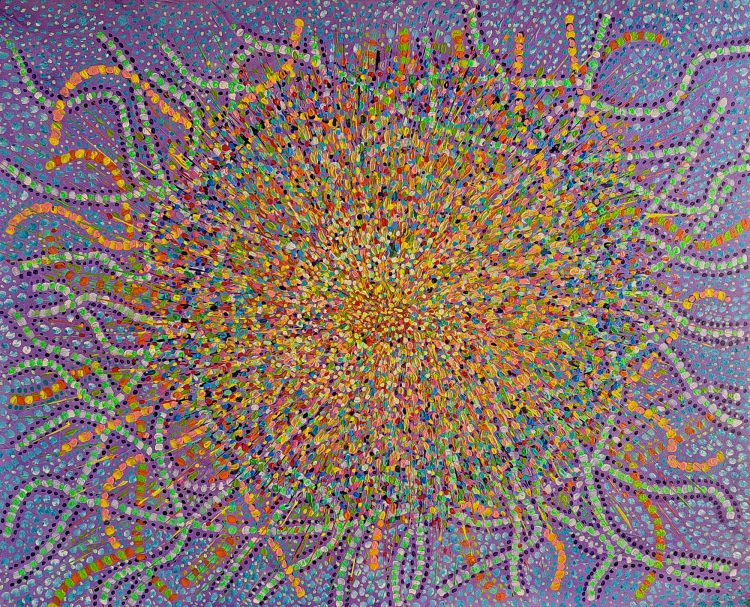 Labyrinthe - Toile acrylique 2025 - 100x80x4cm Eric Vanhoutte