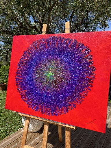 Tableau acrylique "Medusa" 
