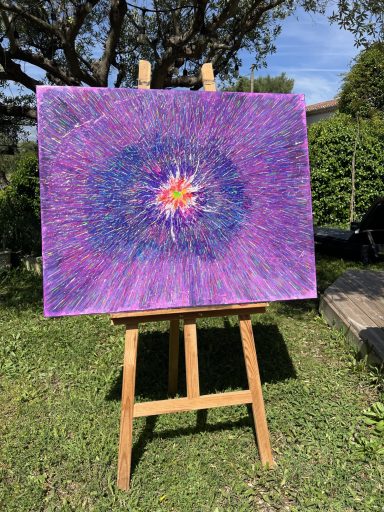 Tableau acrylique "Éclat vibrant"
