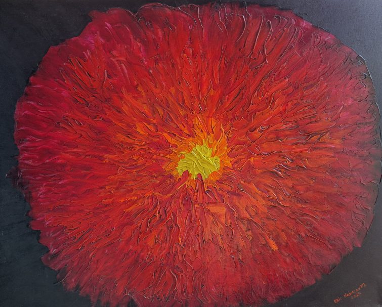 Jade - Toile acrylique 2025 - 100x80x4cm Eric Vanhoutte