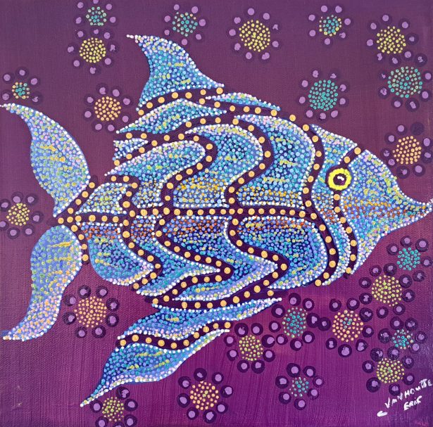 Soleau - 2026 Soleau -Toile acrylique 2026 - 30x30x3.5cm eric vanhoutte