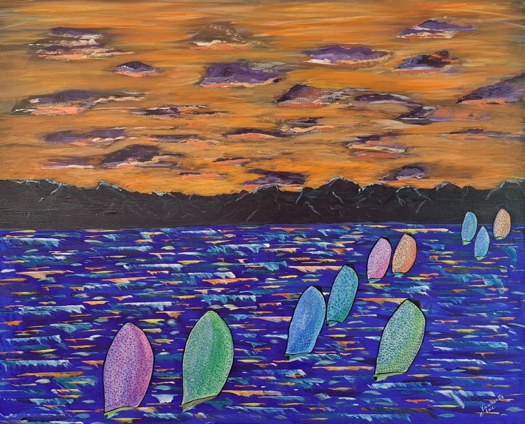 Sillage - 2026 Sillage -Toile acrylique 2026 - 100x81cm eric vanhoutte