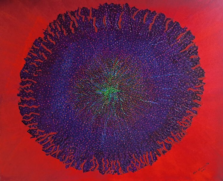 Médusa - Toile acrylique 2025 - 100x80x4cm Eric Vanhoutte