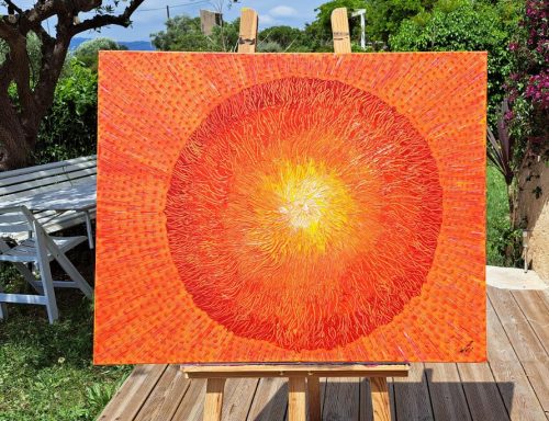 Tableau acrylique Cornaline" 