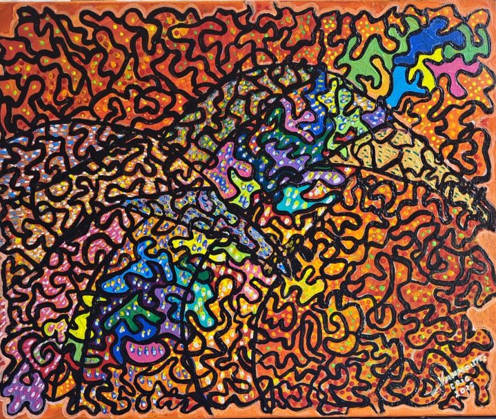 Puzzle oiseau - Toile acrylique 2025 - 46x38x1.5cm Eric Vanhoutte