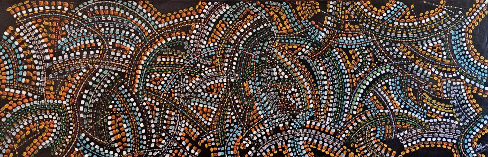 Abor toile acrylique 2014 de 180x60cm Eric Vanhoutte