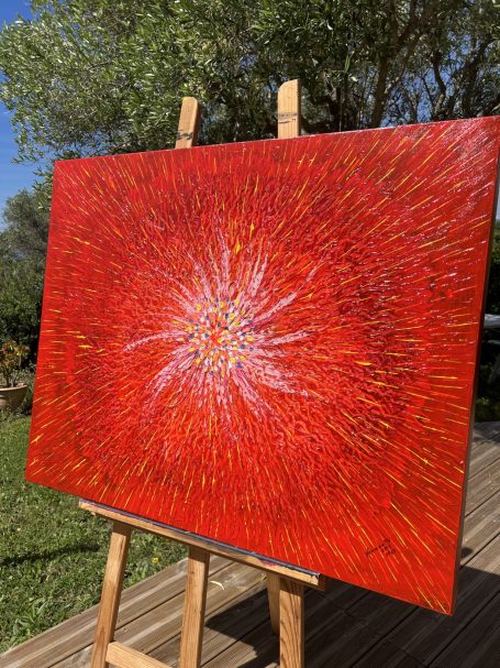 Peinture eric vanhoutte Nébuleuse