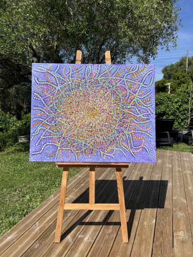 Tableau acrylique "Labyrinte" 