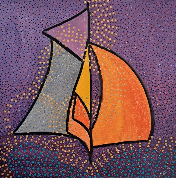 La belle 2026 La belle -Toile acrylique 2026 - 80x80cm 3D eric vanhoutte